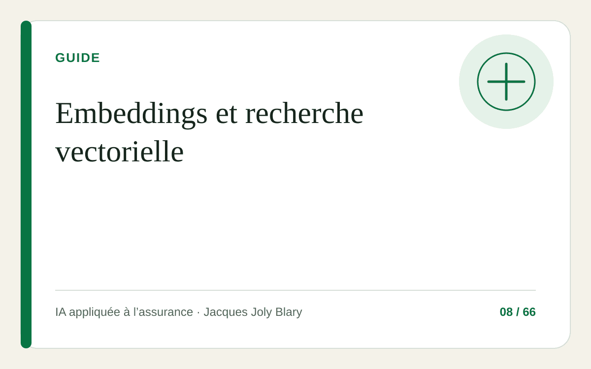 Illustration de l’article : Embeddings et recherche vectorielle : le guide assurance sans métaphore trompeuse